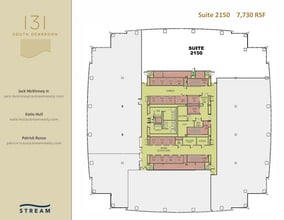131 S Dearborn St, Chicago, IL à louer Plan d’étage- Image 1 de 1