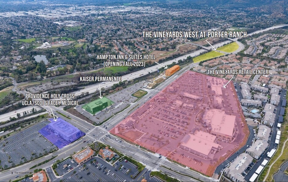 SEC Rinaldi St & Mason Ave, Porter Ranch, 91326, Porter Ranch, CA for lease - Aerial - Image 3 of 4