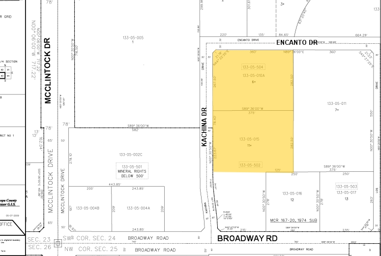 1868-1872 E Broadway Rd, Tempe, AZ à louer - Plan cadastral - Image 2 de 15