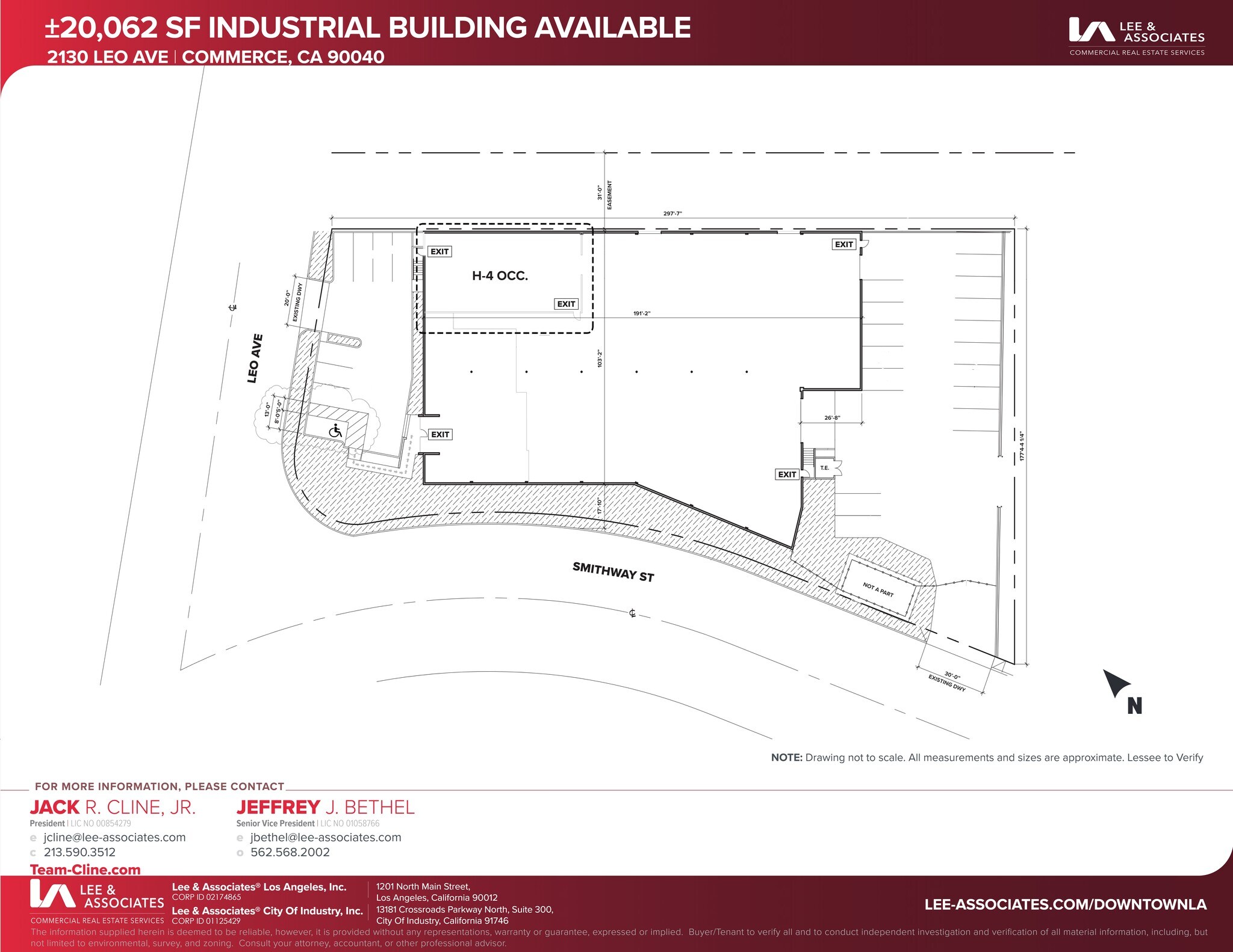 2130 Leo Ave, Commerce, CA à louer Plan de site- Image 1 de 3