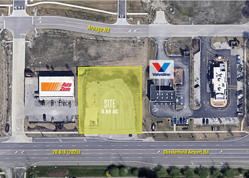 17499 Chesterfield Airport Rd, Chesterfield, MO for sale - Aerial - Image 3 of 3