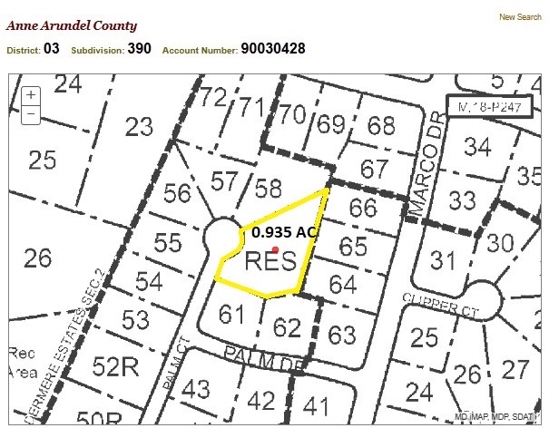 Greenhill Manor, Pasadena, MD à vendre - Plan cadastral - Image 2 de 2