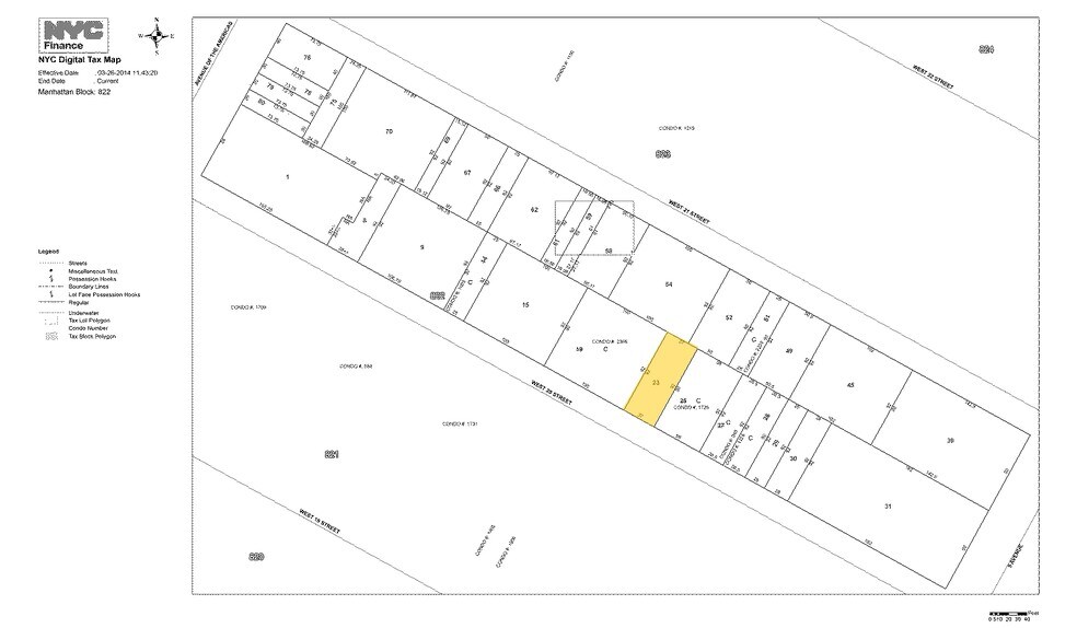 17 W 20th St, New York, NY à louer - Plan cadastral - Image 2 de 6