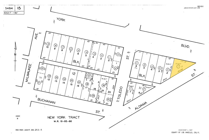 5924-5930 York Blvd, Los Angeles, CA à louer - Plan cadastral - Image 2 de 6