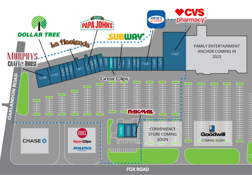 11625-11715 Fox Rd, Indianapolis, IN for lease - Site Plan - Image 2 of 6