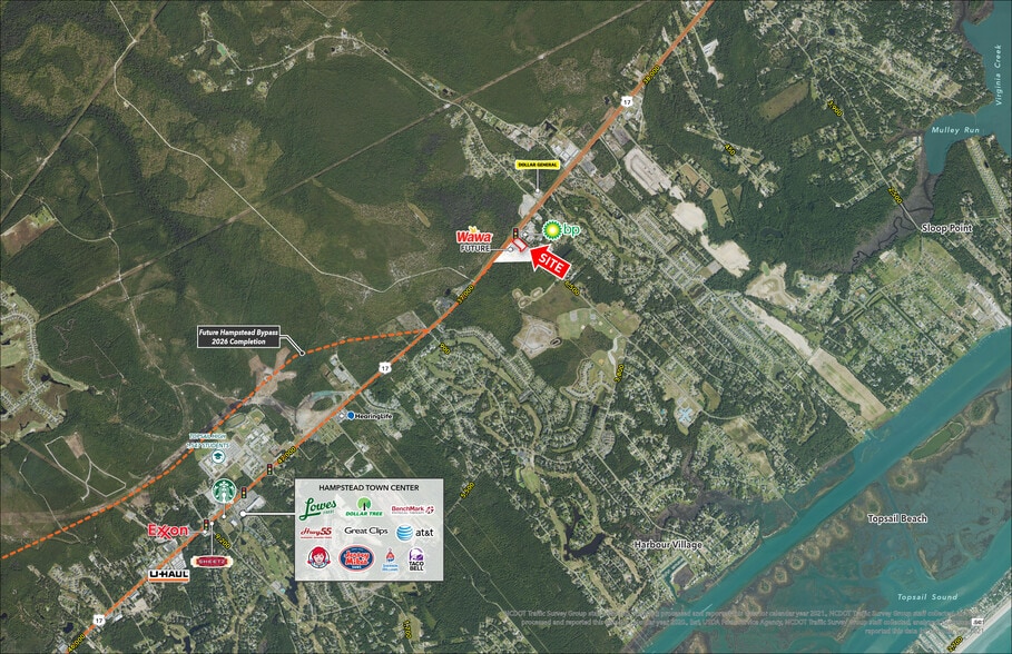 Hwy 17 & Sloop Point Loop Rd, Hampstead, NC for lease - Building Photo - Image 1 of 3