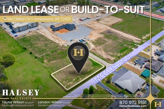 Plus de détails pour McClellan Dr, Jonesboro, AR - Terrain à louer