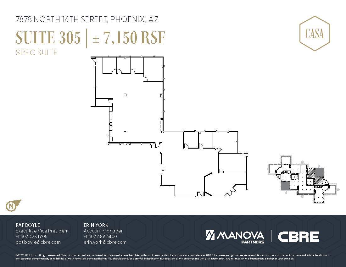 7878 N 16th St, Phoenix, AZ for lease Floor Plan- Image 1 of 2