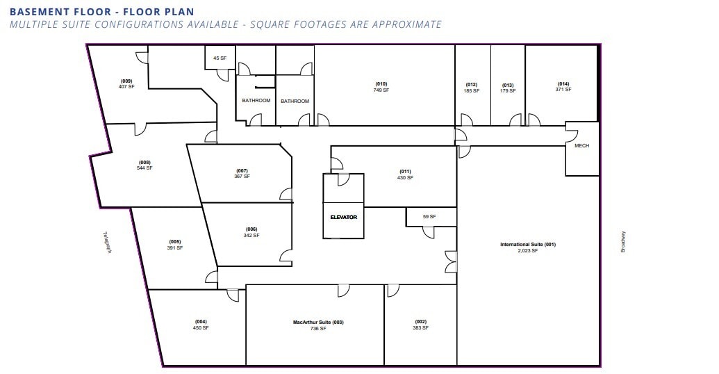 1715-1723 Broadway, Oakland, CA for lease Floor Plan- Image 1 of 1
