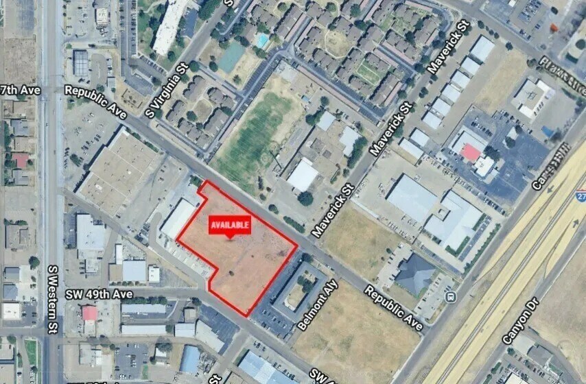 Republic Ave, Amarillo, TX à vendre - Aérien - Image 2 de 3