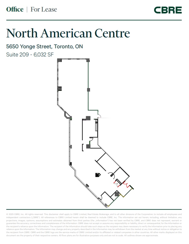 5650 Yonge St, Toronto, ON for lease Floor Plan- Image 1 of 1