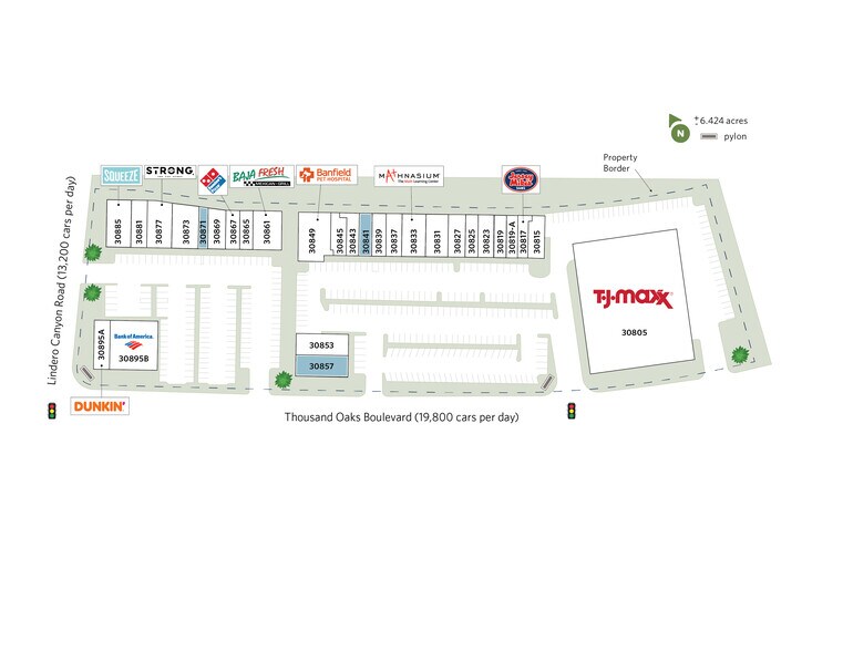30805-30895 E Thousand Oaks Blvd, Westlake Village, CA for lease - Site Plan - Image 3 of 48