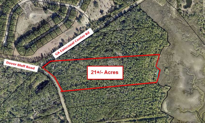 Dover Bluff Road, Waverly, GA for sale - Plat Map - Image 2 of 4
