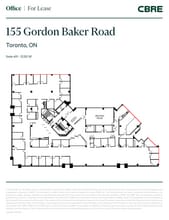 155 Gordon Baker Rd, Toronto, ON à louer Plan d’étage- Image 1 de 1