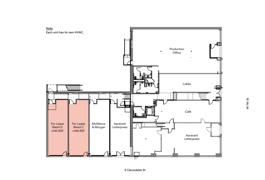 2500 W 7th St, Los Angeles, CA for lease Floor Plan- Image 1 of 3