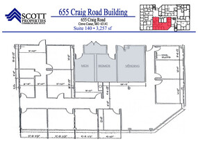 655 Craig Rd, Creve Coeur, MO à louer Plan d’étage- Image 1 de 12