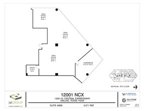 12001 N Central Expy, Dallas, TX à louer Plan d’étage- Image 1 de 1