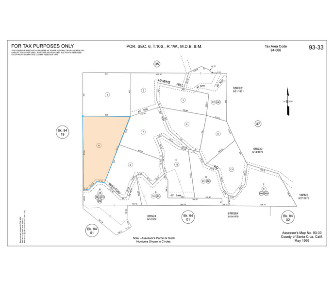 1374 Weston Ridge Rd, Scotts Valley, CA à vendre - Plan cadastral - Image 2 de 13