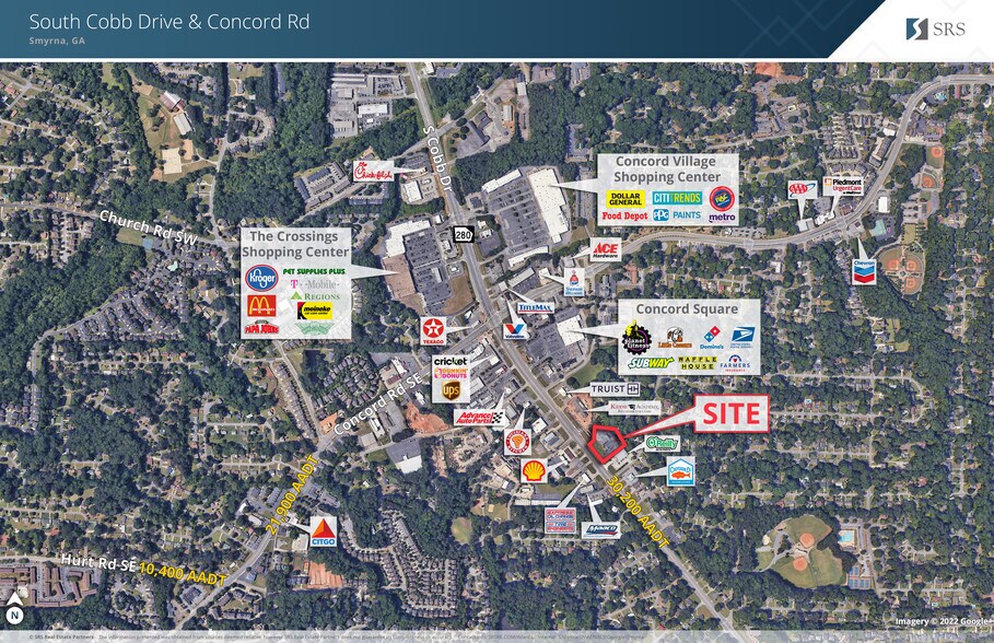 3405 S Cobb Dr SE, Smyrna, GA for sale - Aerial - Image 2 of 3