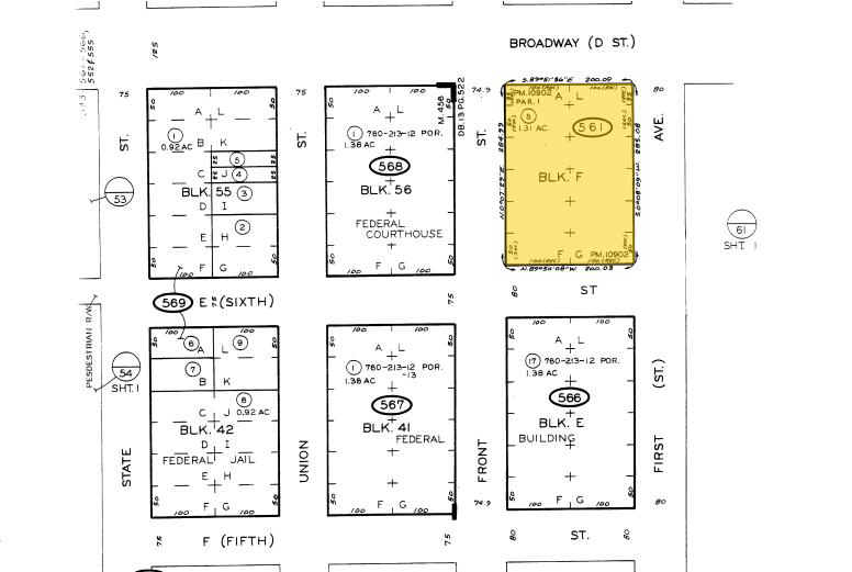 101 W Broadway, San Diego, CA à louer - Plan cadastral - Image 2 de 6