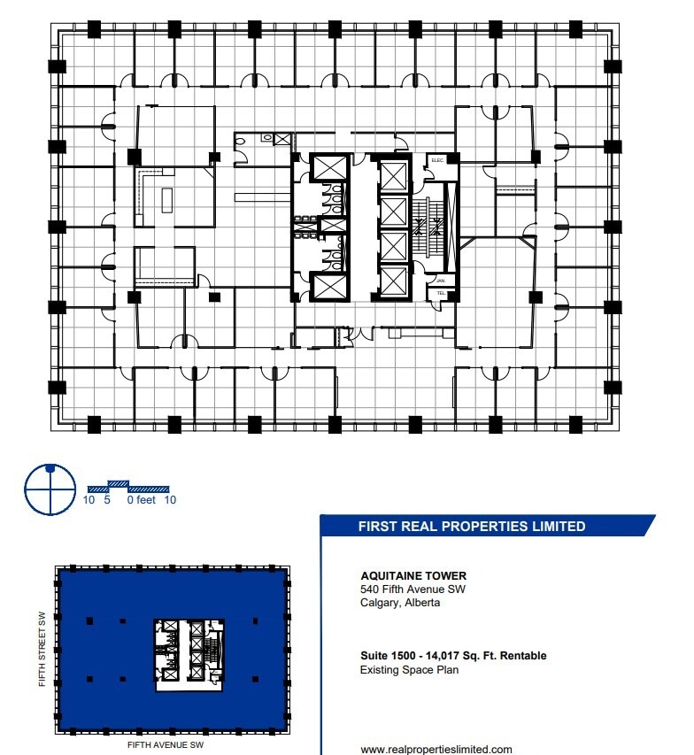 540 5th Ave SW, Calgary, AB for lease Floor Plan- Image 1 of 1