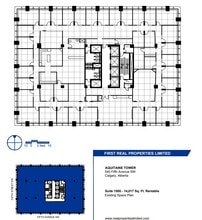 540 5th Ave SW, Calgary, AB for lease Floor Plan- Image 1 of 1