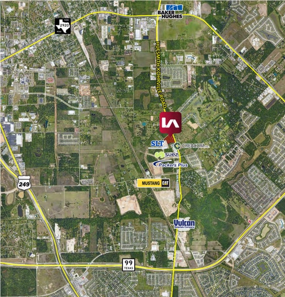 0 Hufsmith-Kohrville Road, Tomball, TX for lease - Aerial - Image 2 of 3