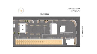 2281-2345 E Sunset Rd, Las Vegas, NV à louer Plan de site- Image 1 de 17
