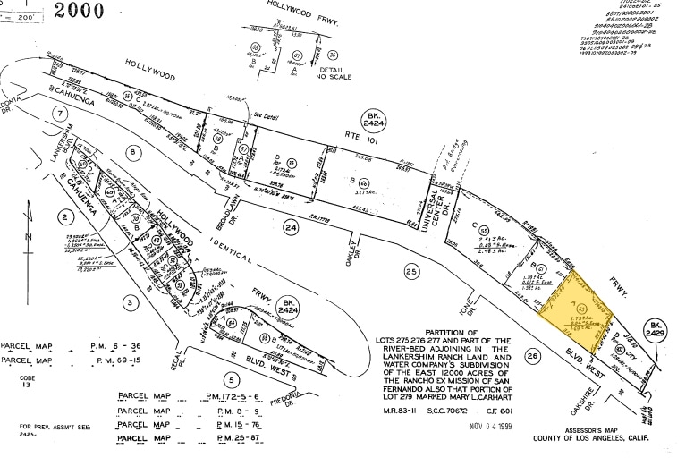 3330 Cahuenga Blvd W, Los Angeles, CA for sale - Plat Map - Image 2 of 11