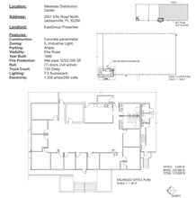 2001-2003 Ellis Rd N, Jacksonville, FL à louer Plan d’étage- Image 1 de 1