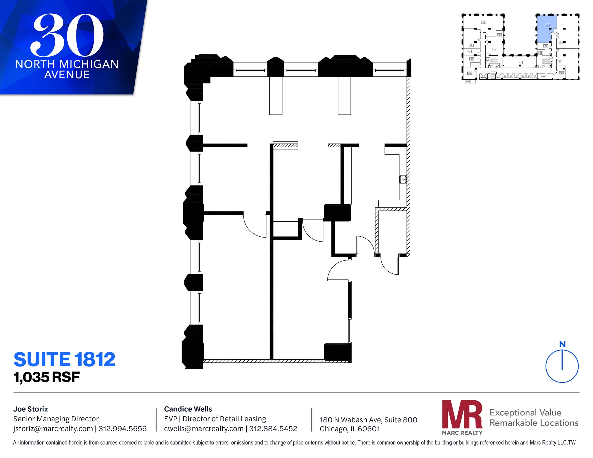 30 N Michigan Ave, Chicago, IL for lease Floor Plan- Image 1 of 8
