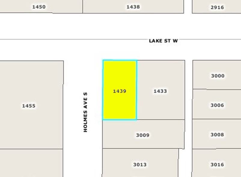 1439 W Lake St, Minneapolis, MN for lease - Plat Map - Image 2 of 3
