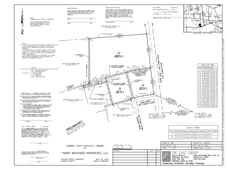 Dodson Dr, Kinston, NC à vendre - Plan de site - Image 3 de 3