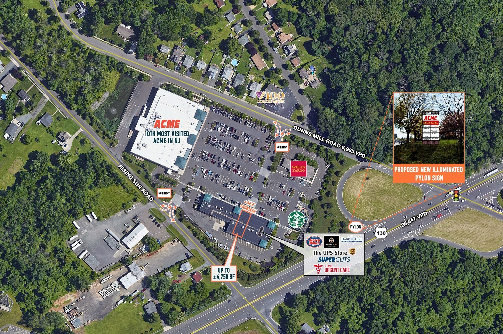 Route 130 & Dunns Mill Rd, Bordentown, NJ for lease Primary Photo- Image 1 of 5