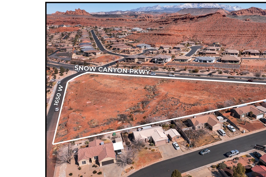 Snow Canyon & 1650 W Pky, St George, UT for lease - Aerial - Image 2 of 4