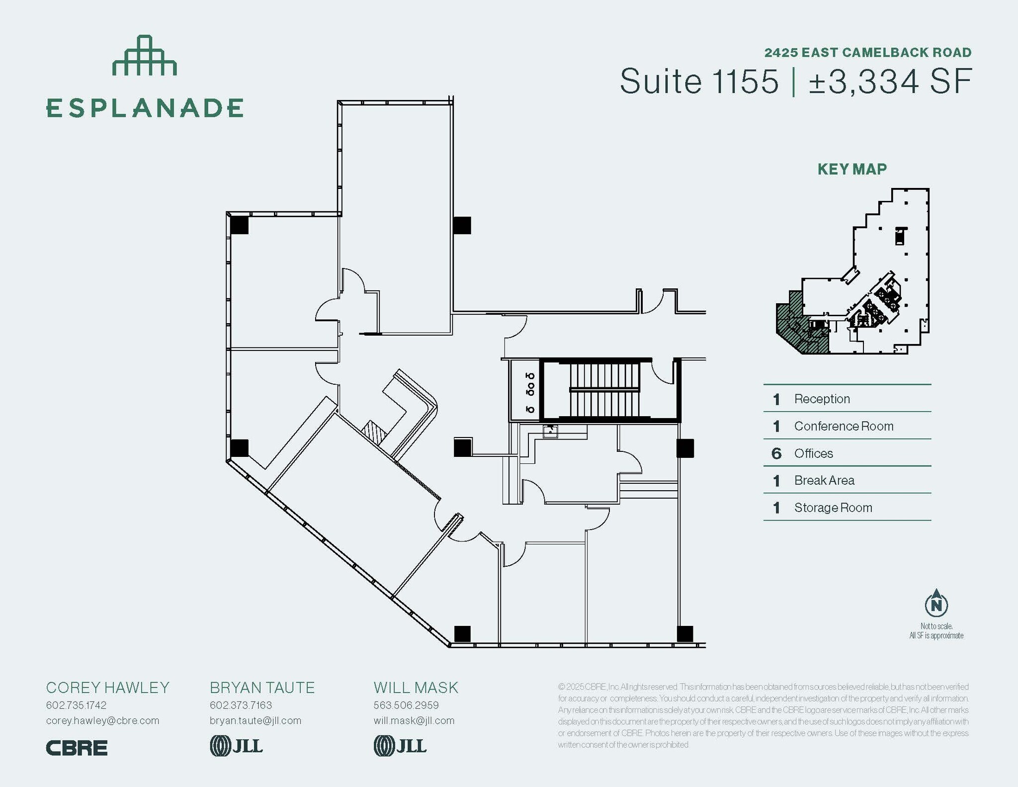 2425 E Camelback Rd, Phoenix, AZ for lease Floor Plan- Image 1 of 1