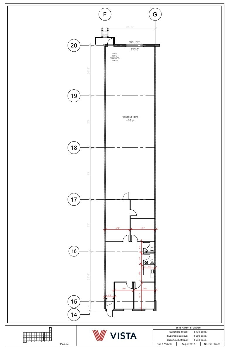 3440-3560 Rue Ashby, Montréal, QC for lease Floor Plan- Image 1 of 1