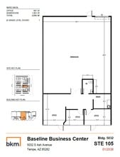 5024 S Ash Ave, Tempe, AZ for lease Floor Plan- Image 1 of 4