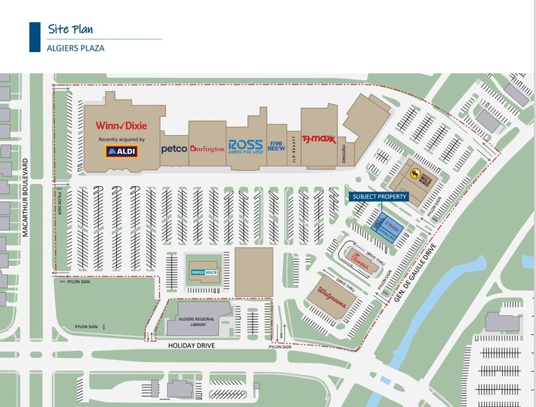 4140 General Degaulle Dr, New Orleans, LA à vendre - Plan de site - Image 2 de 3