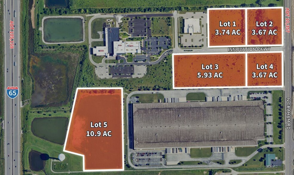 1000 N Graham Rd, Greenwood, IN à vendre - Aérien - Image 1 de 1