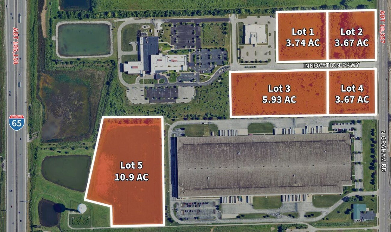 1000 N Graham Rd, Greenwood, IN à vendre Aérien- Image 1 de 2