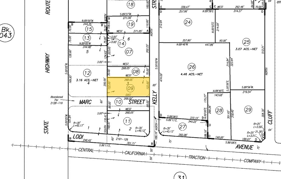 213 Kelly St, Lodi, CA à vendre - Plan cadastral - Image 3 de 6