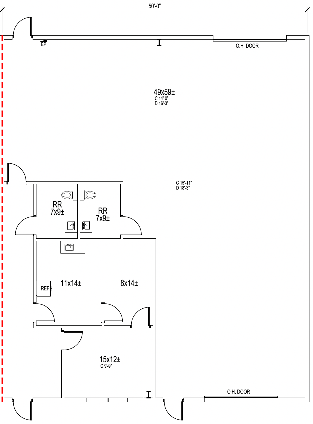 3649-3661 N Beach St, Fort Worth, TX à louer Plan d’étage- Image 1 de 1