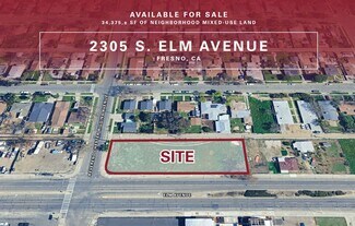 Plus de détails pour 2305 S Elm Ave, Fresno, CA - Terrain à vendre