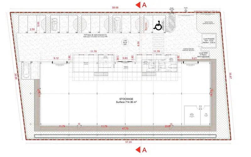 Office in Ennery for lease - Floor Plan - Image 2 of 3