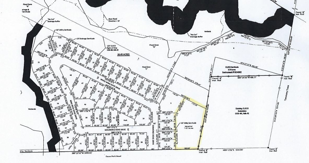 1537 Dove Park Rd, Mandeville, LA à louer Plan de site- Image 1 de 2