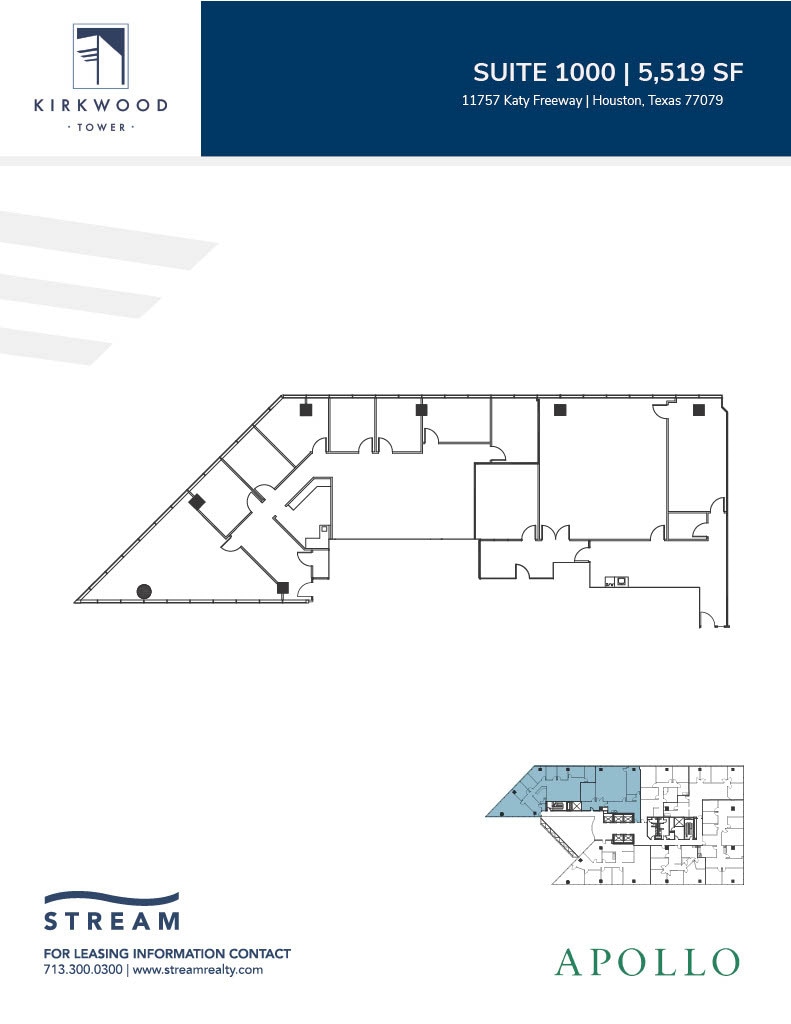11757 Katy Fwy, Houston, TX for lease Floor Plan- Image 1 of 2