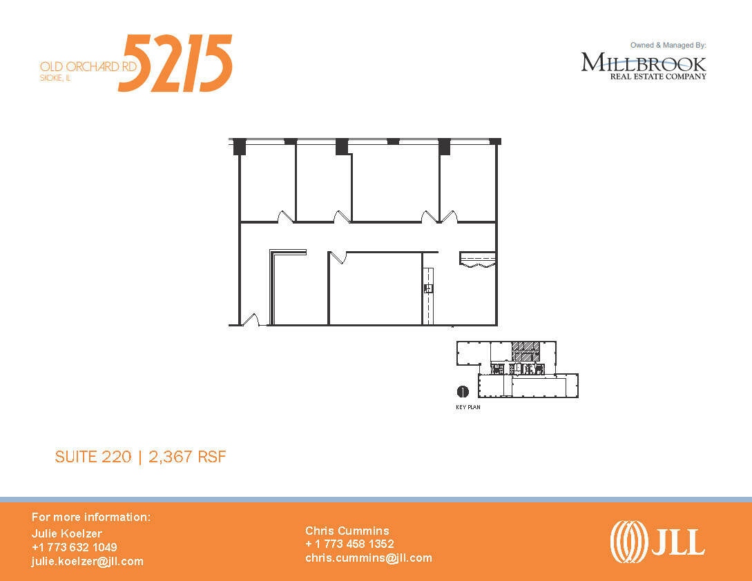 5215 Old Orchard Rd, Skokie, IL à louer Plan d’étage- Image 1 de 1