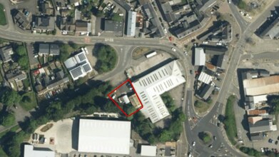 Warwick Rd, Brynmawr, BGW - Aérien Vue de la carte