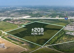 I-10 & FM 1516, San Antonio, TX - AERIAL map view - Image1